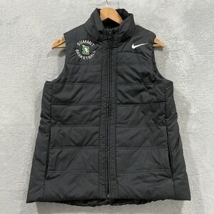 Nike Women's Essential Filled‎ Warm Sport Puffer Vest Jacket Medium Black